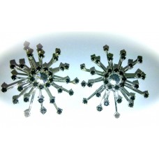  ruby Spiked Star Earrings
